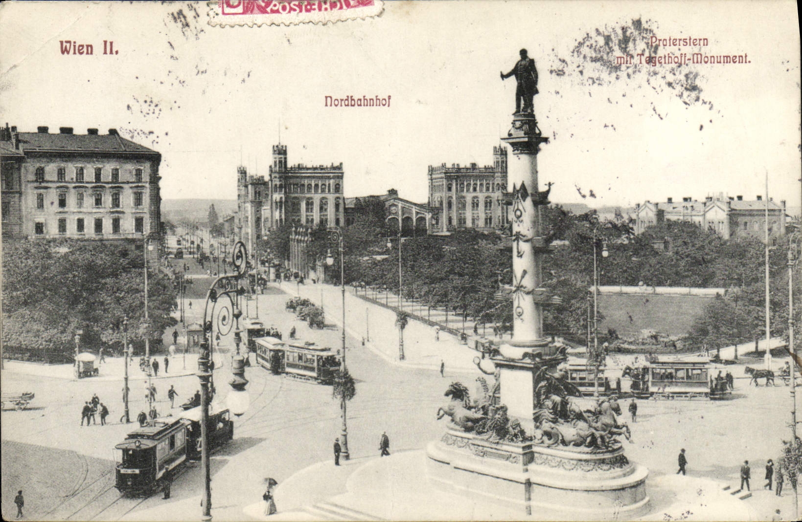 CPA Wien Nordbahnhof Tramway