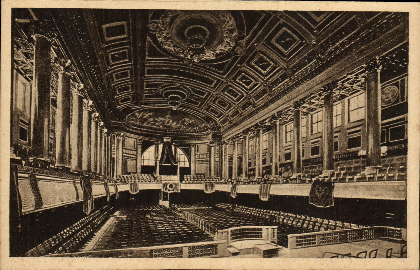 CPA Wiesbaden Kurhaus Grober Musiksaal