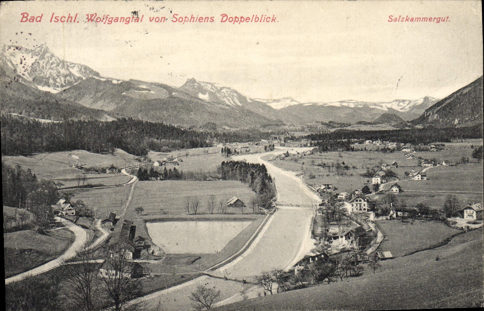 CPA Bad Ischl Worfgangtal Von Sophiens Doppelblick