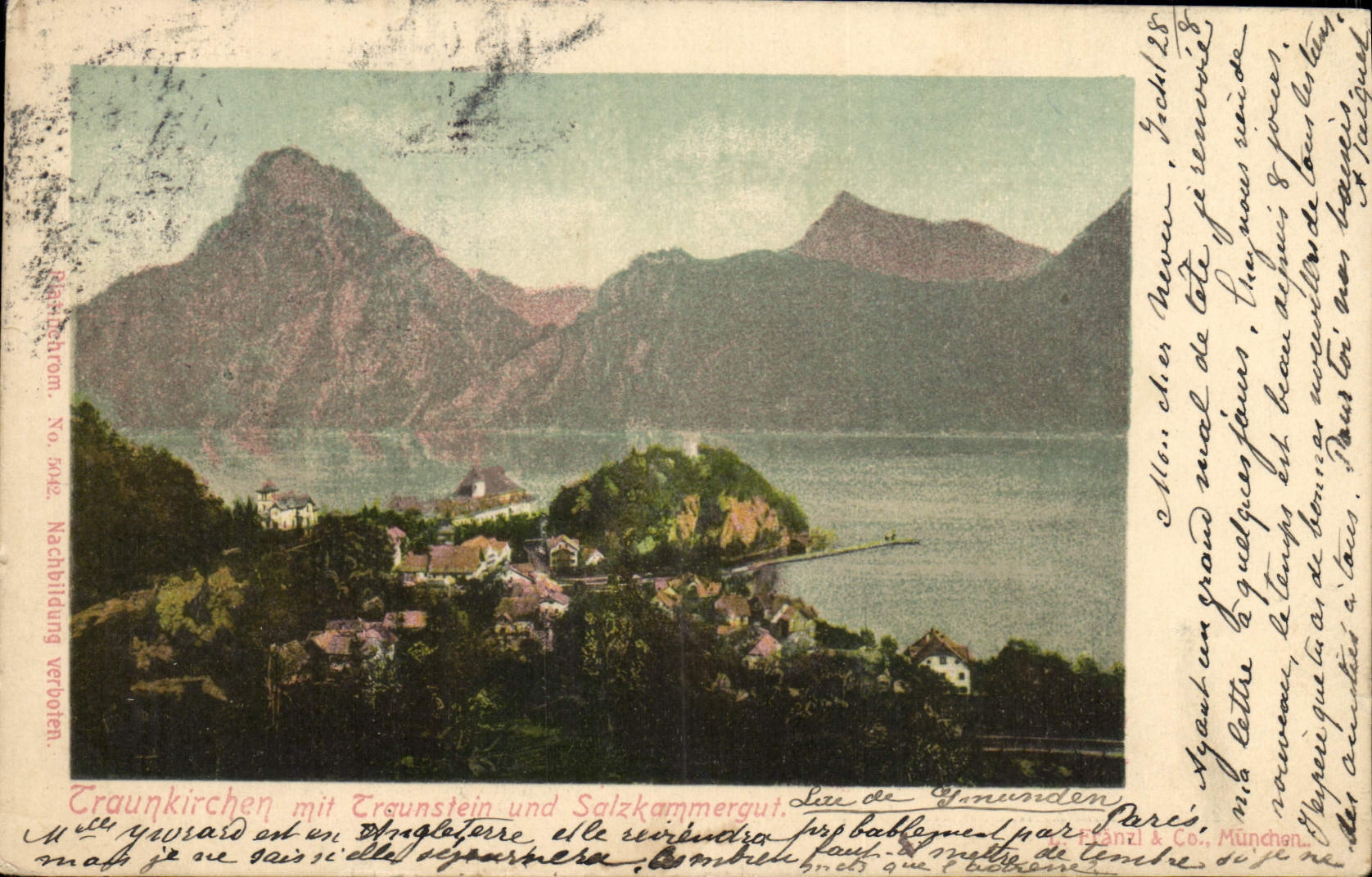 CPA Traunkirchen Mit Traunstein Und Salzkammergul