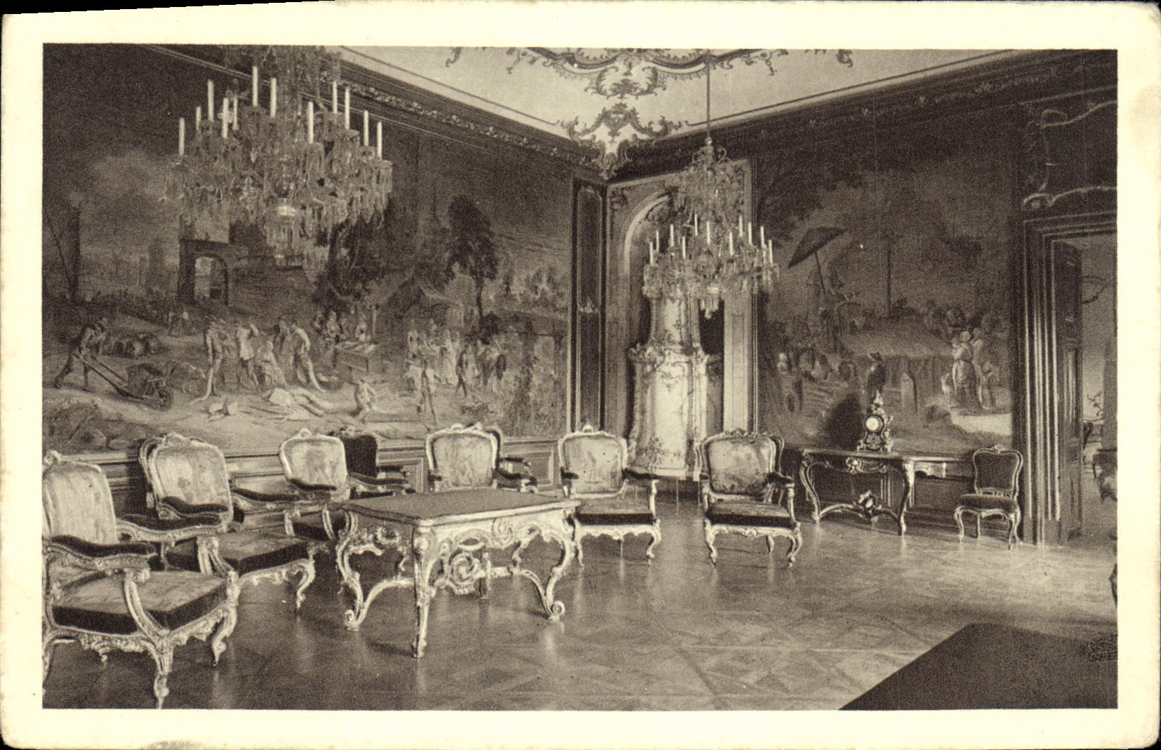 CPA Wien Schonbrunn Schloss Gobelinsaal mit Brusseler Gobelins