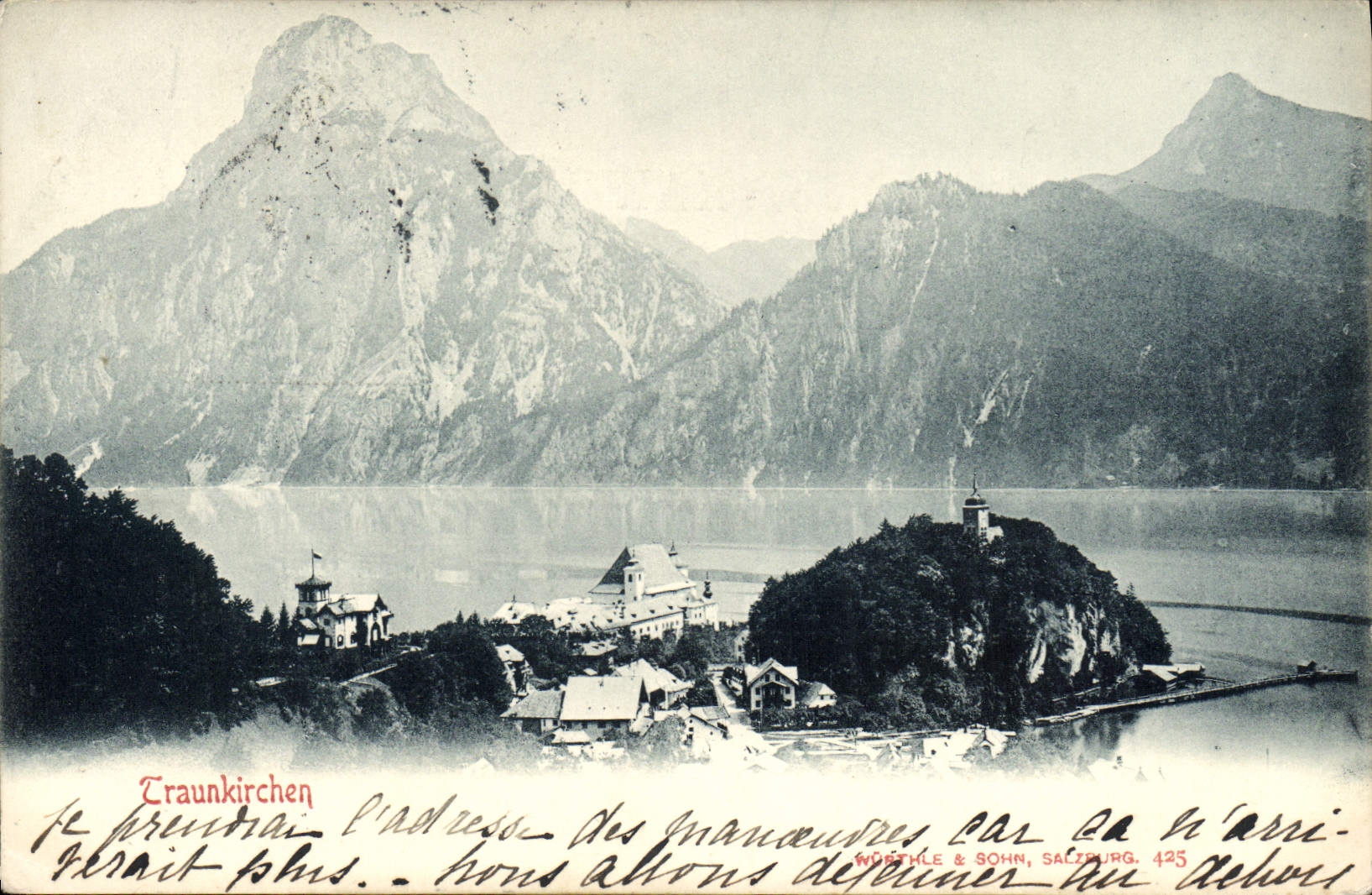 VINTAGE POSTCARD Traunkirchen