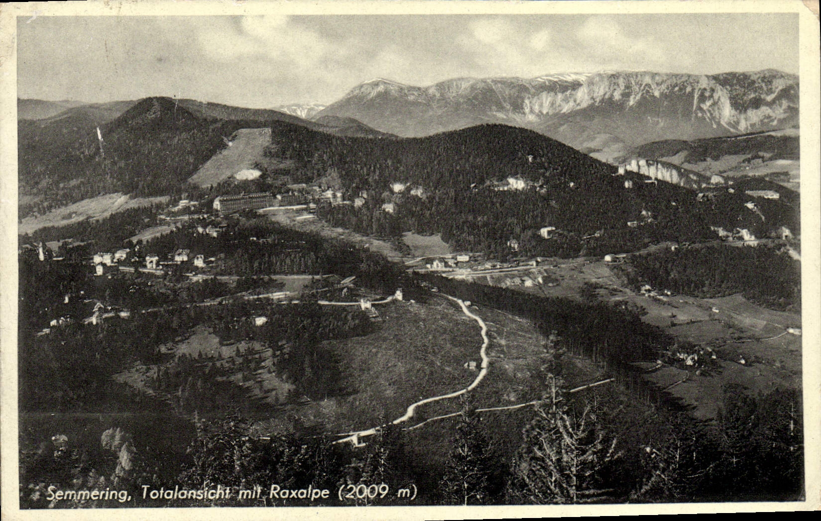 CPA Semmering Totalansicht Mit Raxalpe