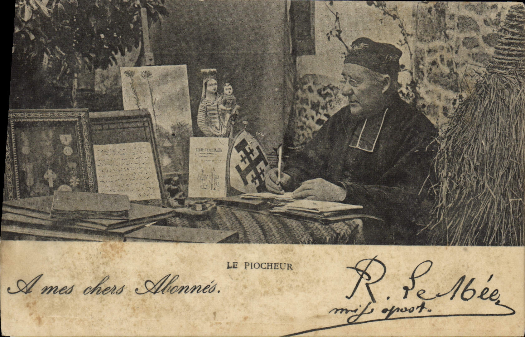 CPA Le Piocheur Pretre