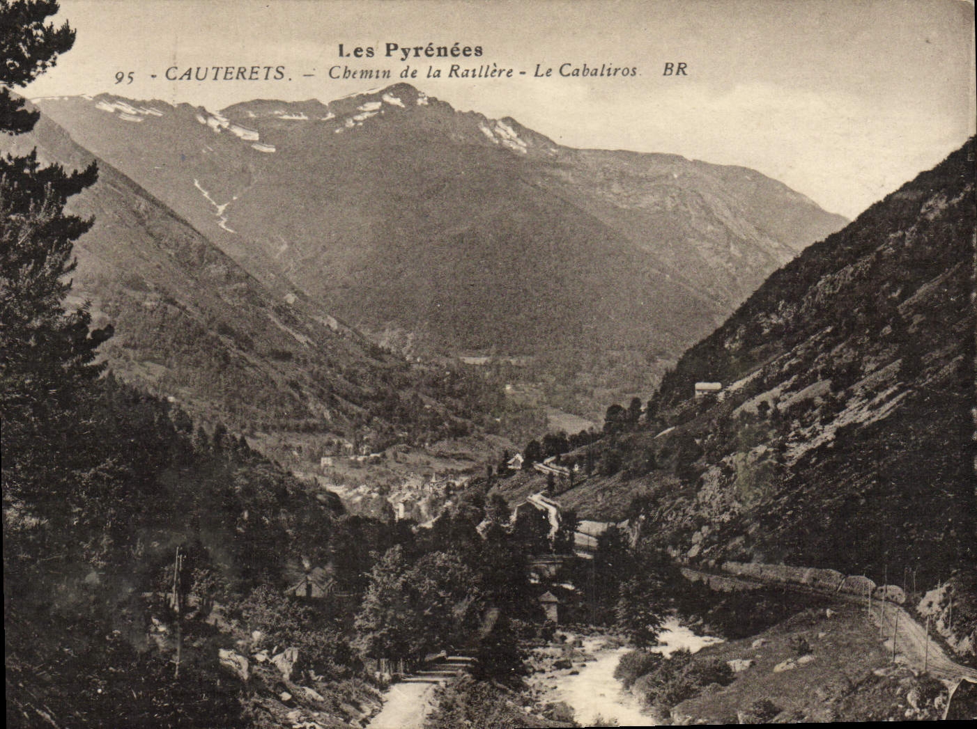CPA Cauterets Chemin De La Raillere Le Cabaliros