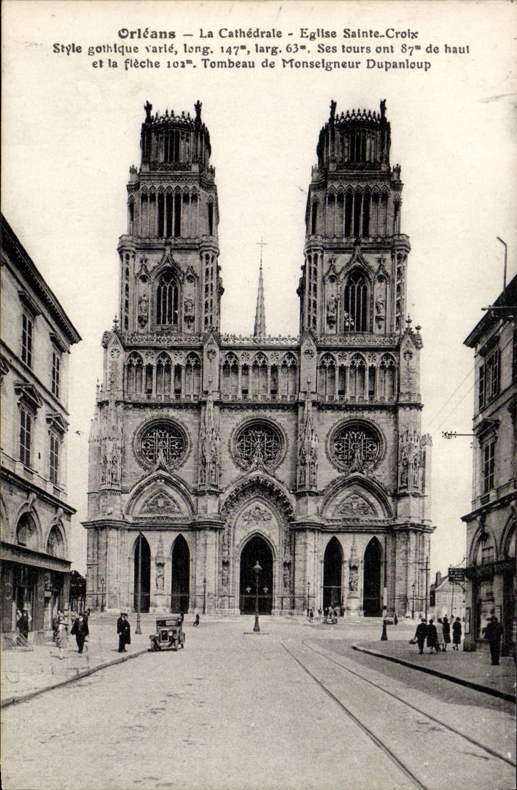 CPA Orleans La Cathedrale Eglise Sainte Croix