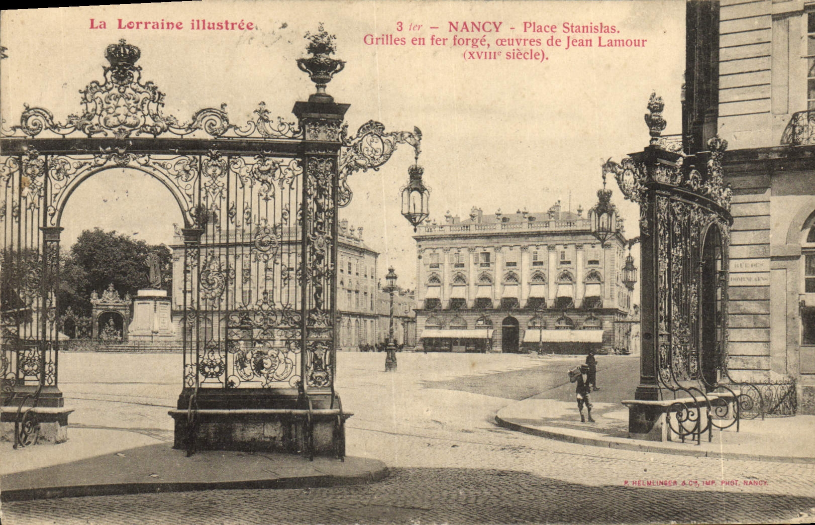 CPA Nancy Place Stanislas Grilles En Fer Forge Oeuvres de Jean Lamour