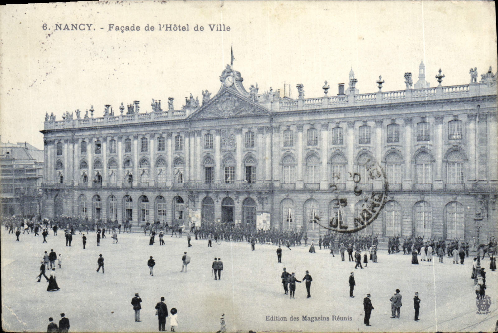 CPA Nancy Facade De I'Hotel De Ville