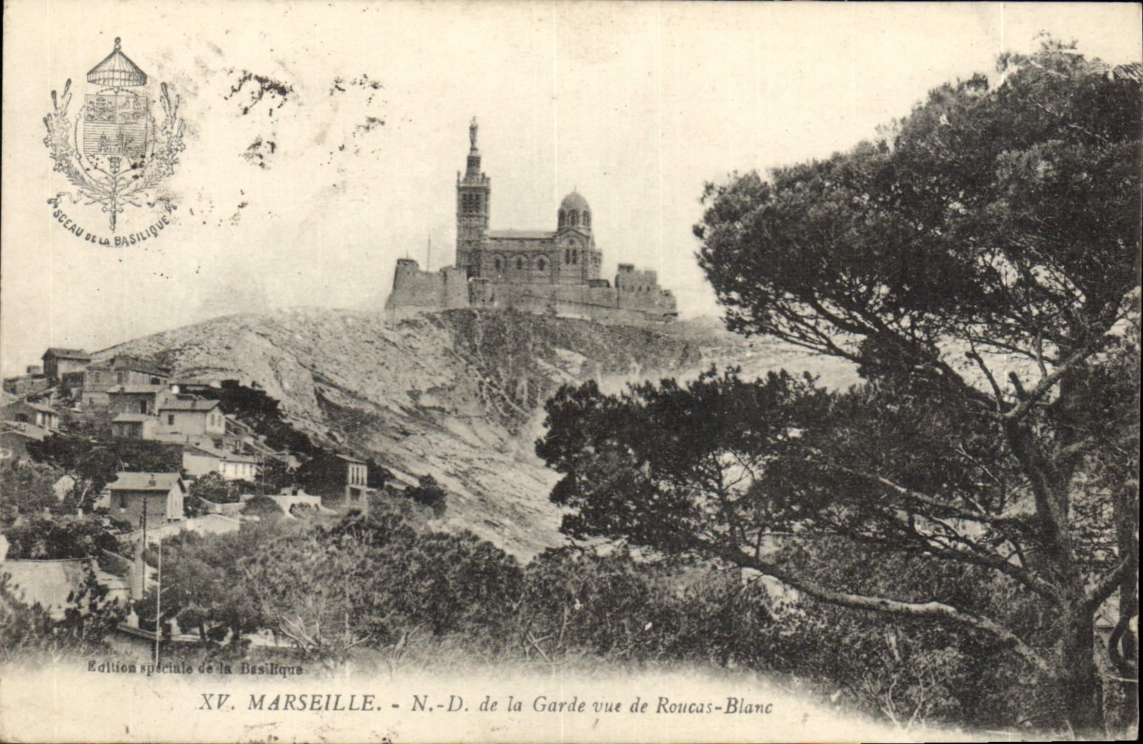 CPA Marseille ND De La Garde Vue De Roucas Blanc