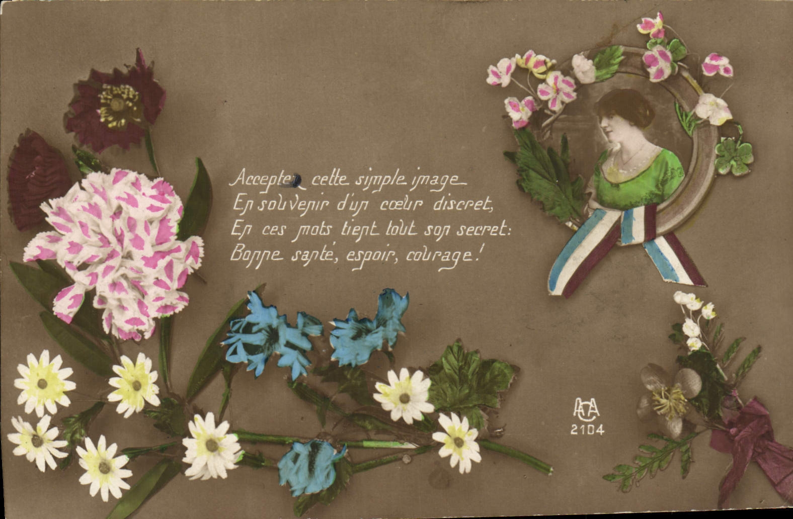 CPA Fantaisie Fleurs 