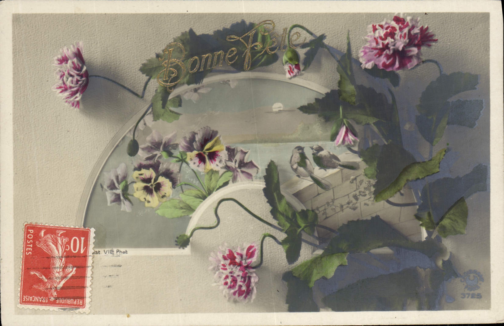 CPA Fantaisie Fleurs