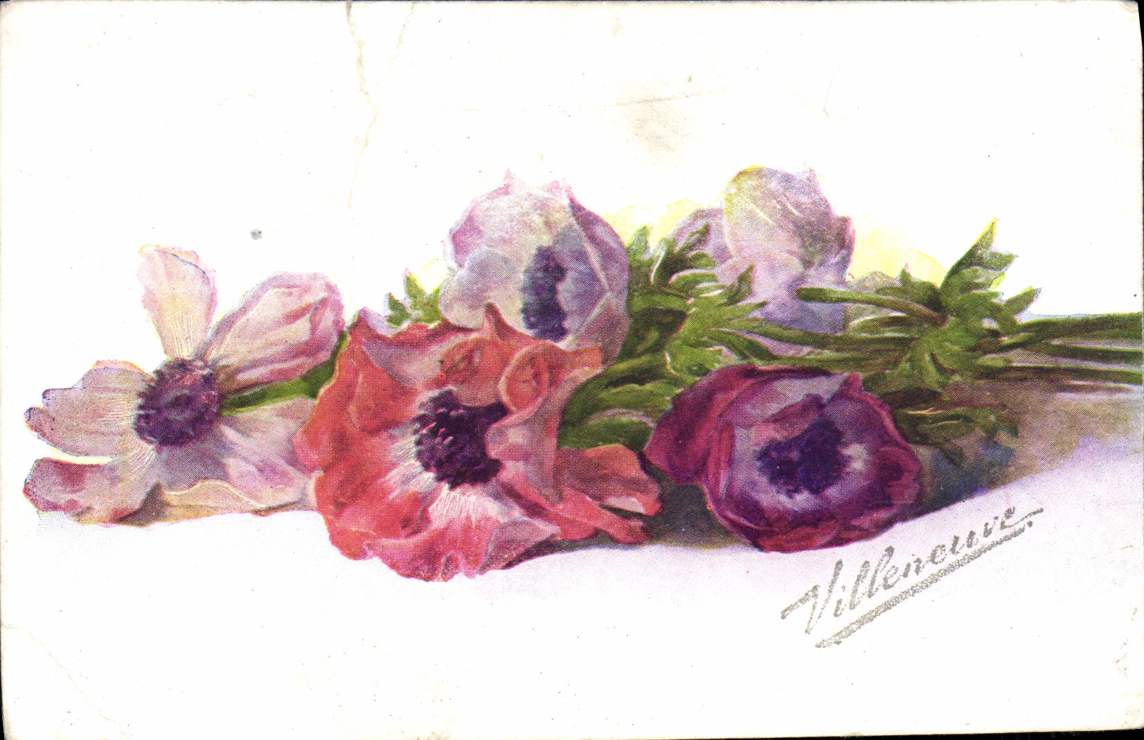 CPA Fantaisie Fleurs