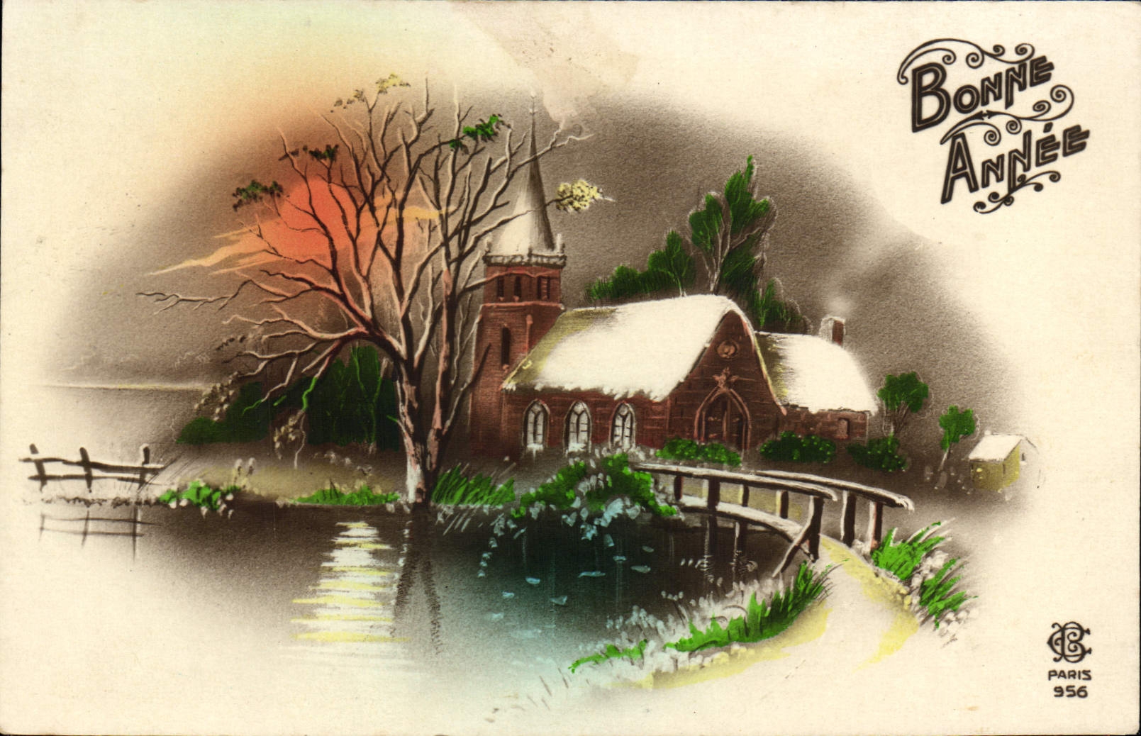 CPA Fantaisie Bonne annee