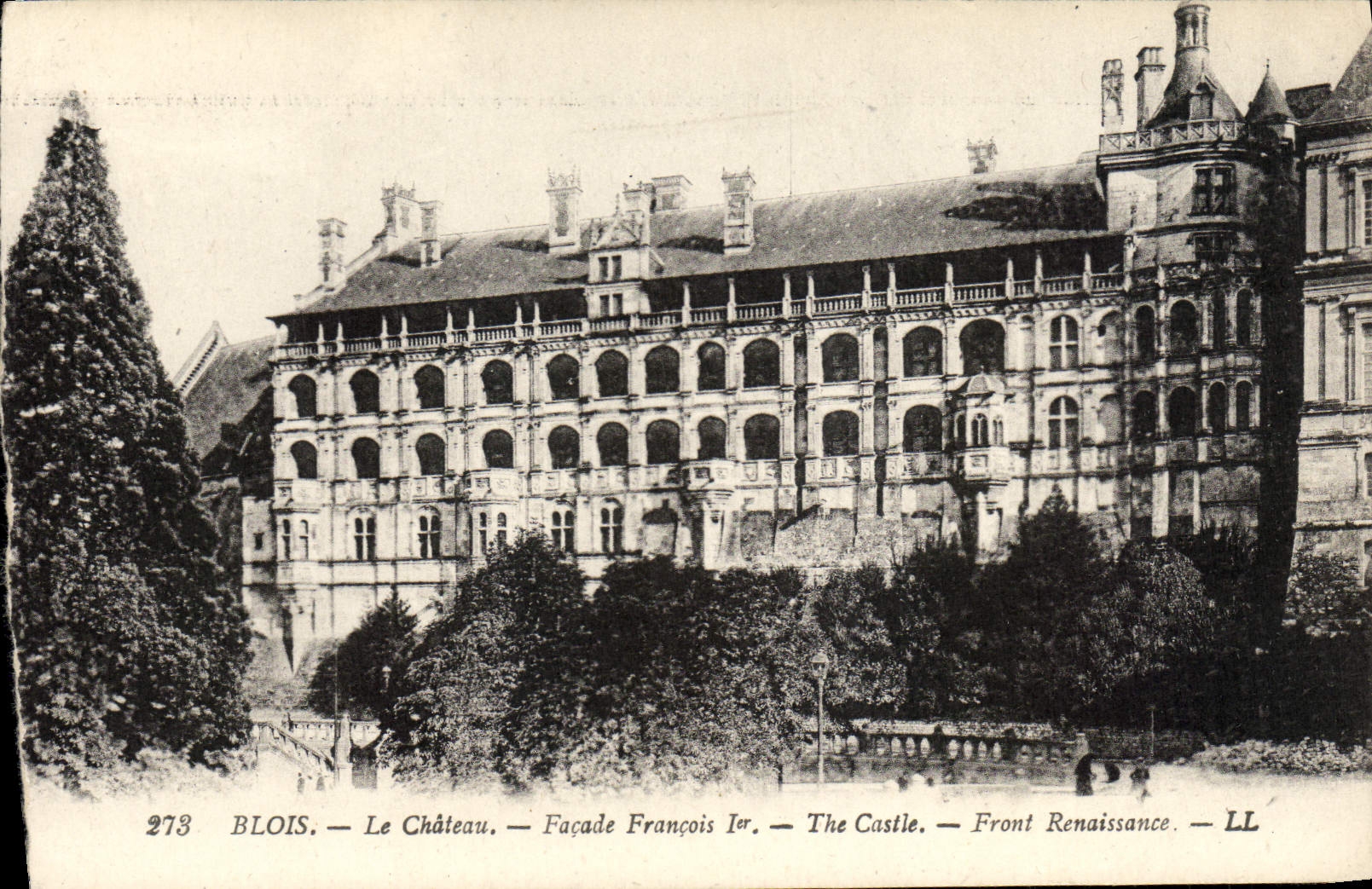 CPA Blois Le chateau Facade Francois 1er