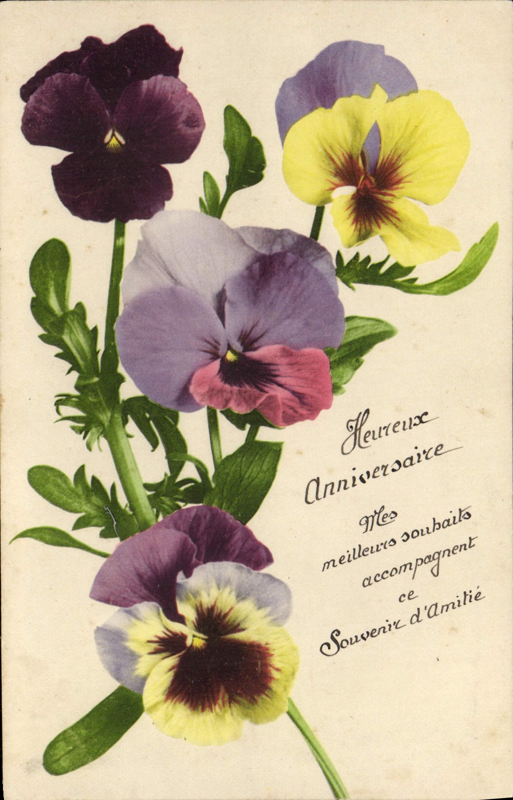 CPA Fantaisie Fleurs