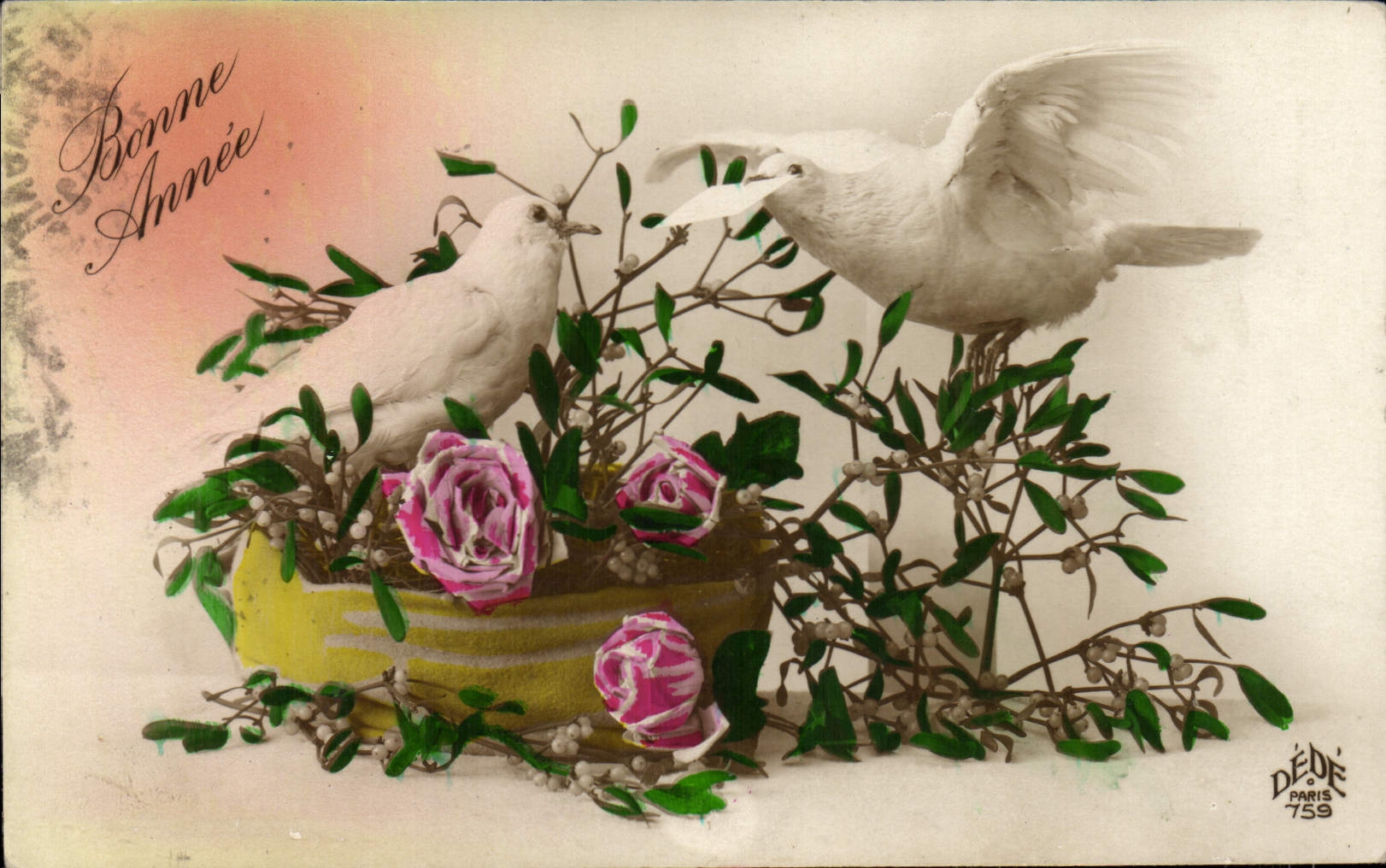 CPA Fantaisie Fleurs Colombes 