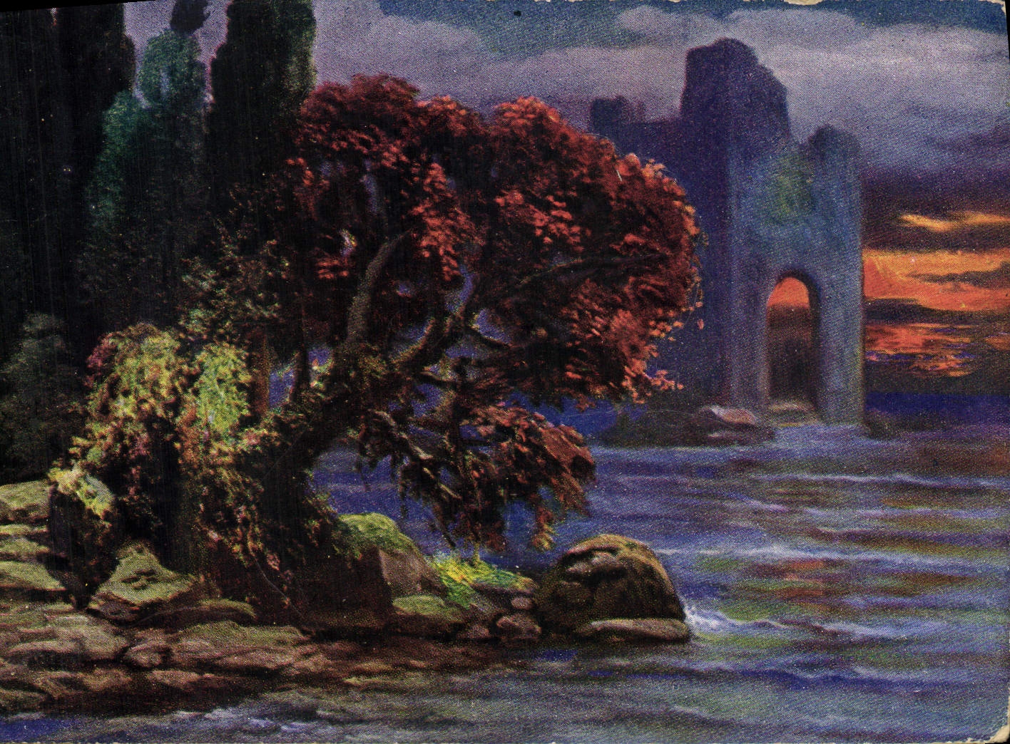 CPA Fantaisie Paysage