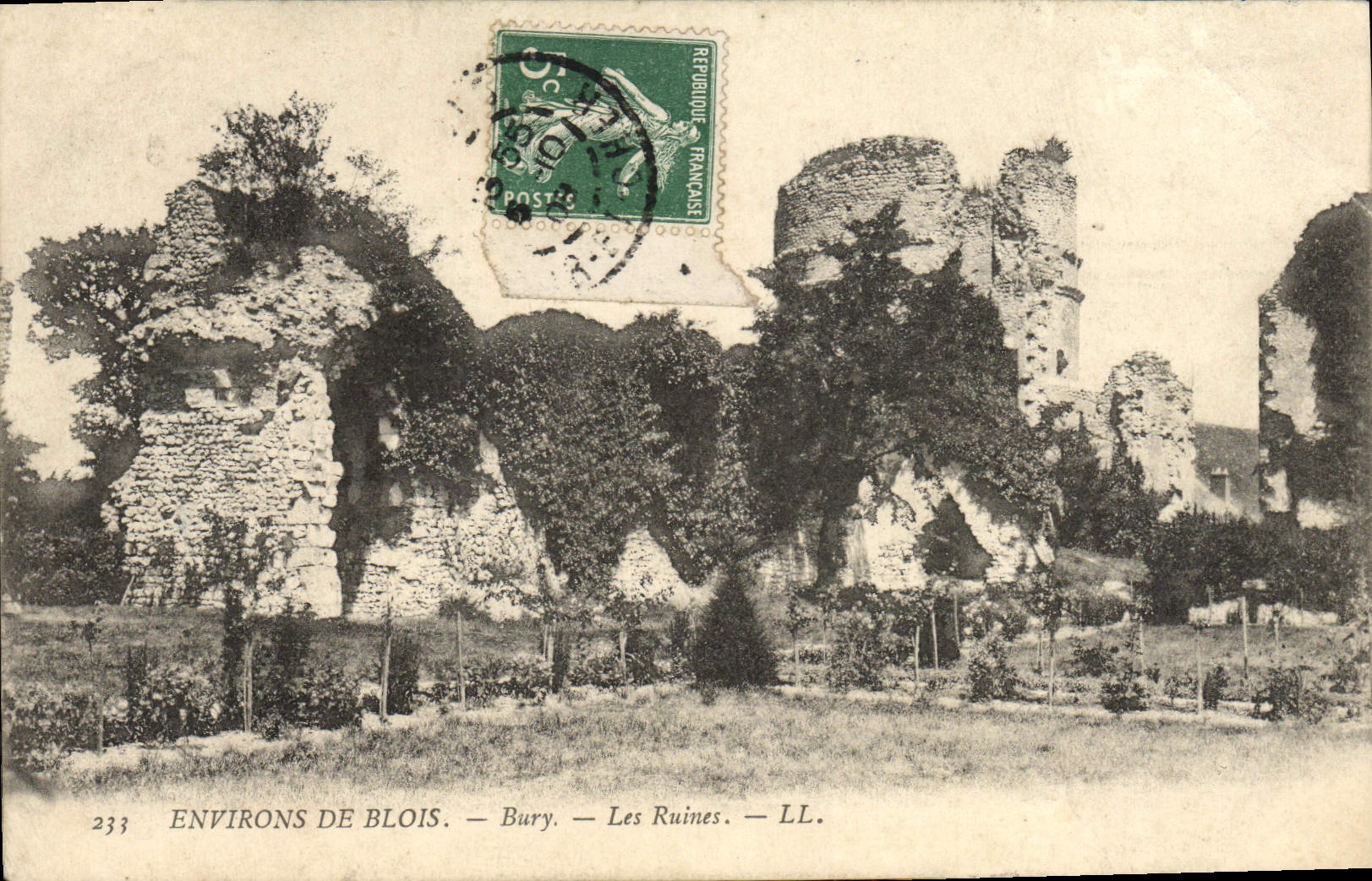 CPA Environs De Blois Bury Les Ruines