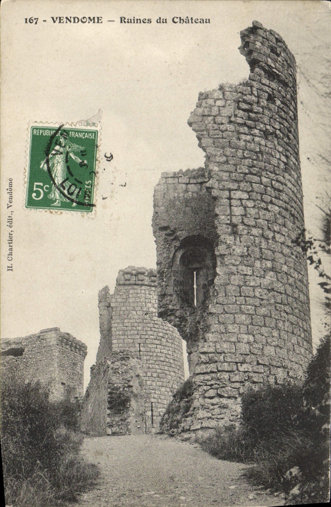 CPA Vendome Ruines du Chateau