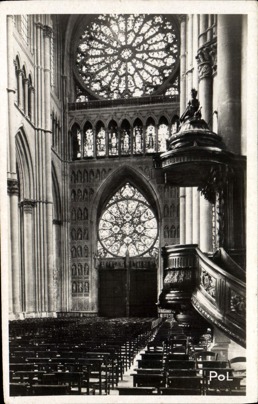 MODERN CARD Rhymes the Cathedral Great Nave and Roses