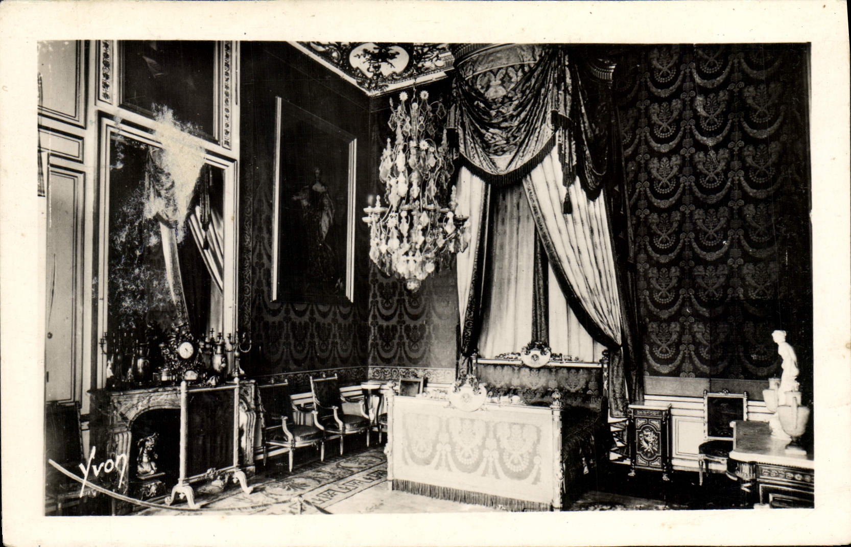 MODERN CARD Palate De Fontainebleau Room of the Duke of Orleans