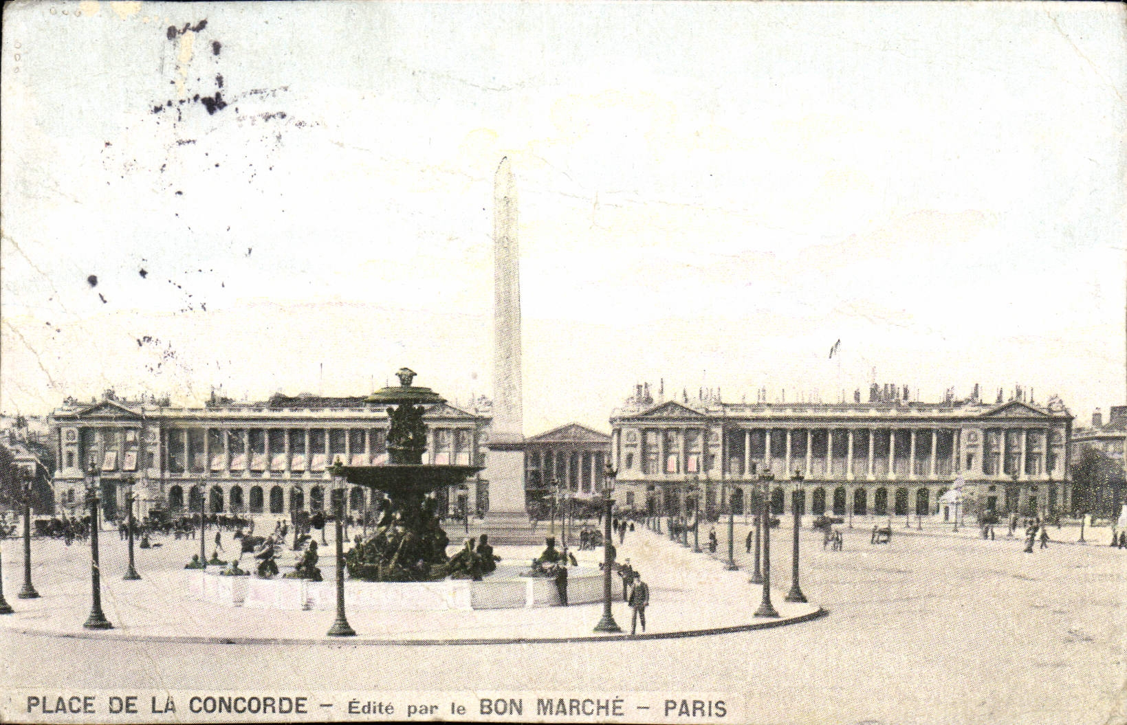 CPA Place De La Concorde Edite Par le Bon Marche Paris