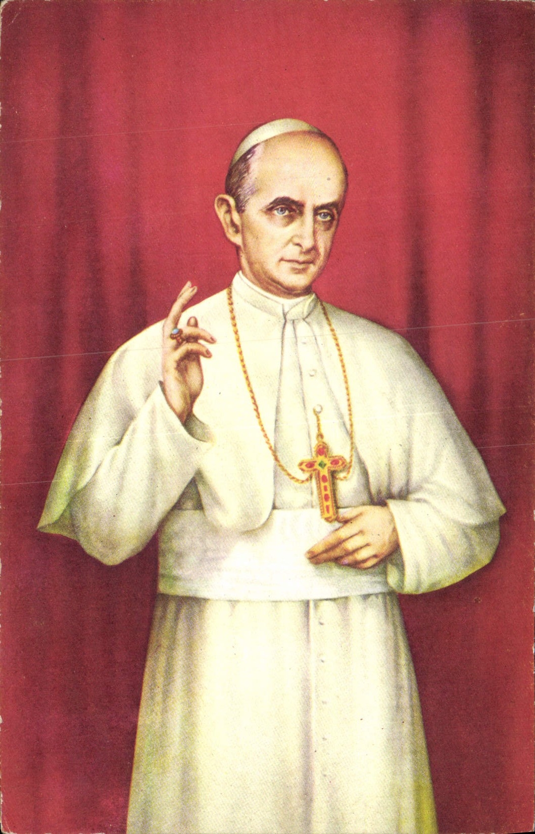 VINTAGE POSTCARD Pope S Paulus VI