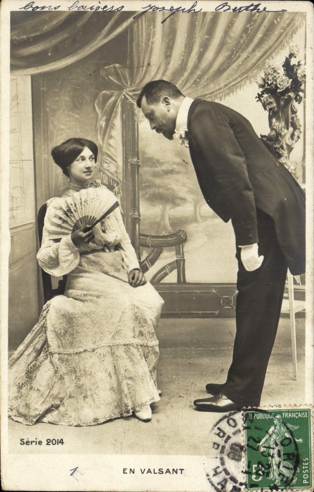 VINTAGE POSTCARD In Valsant Woman Range