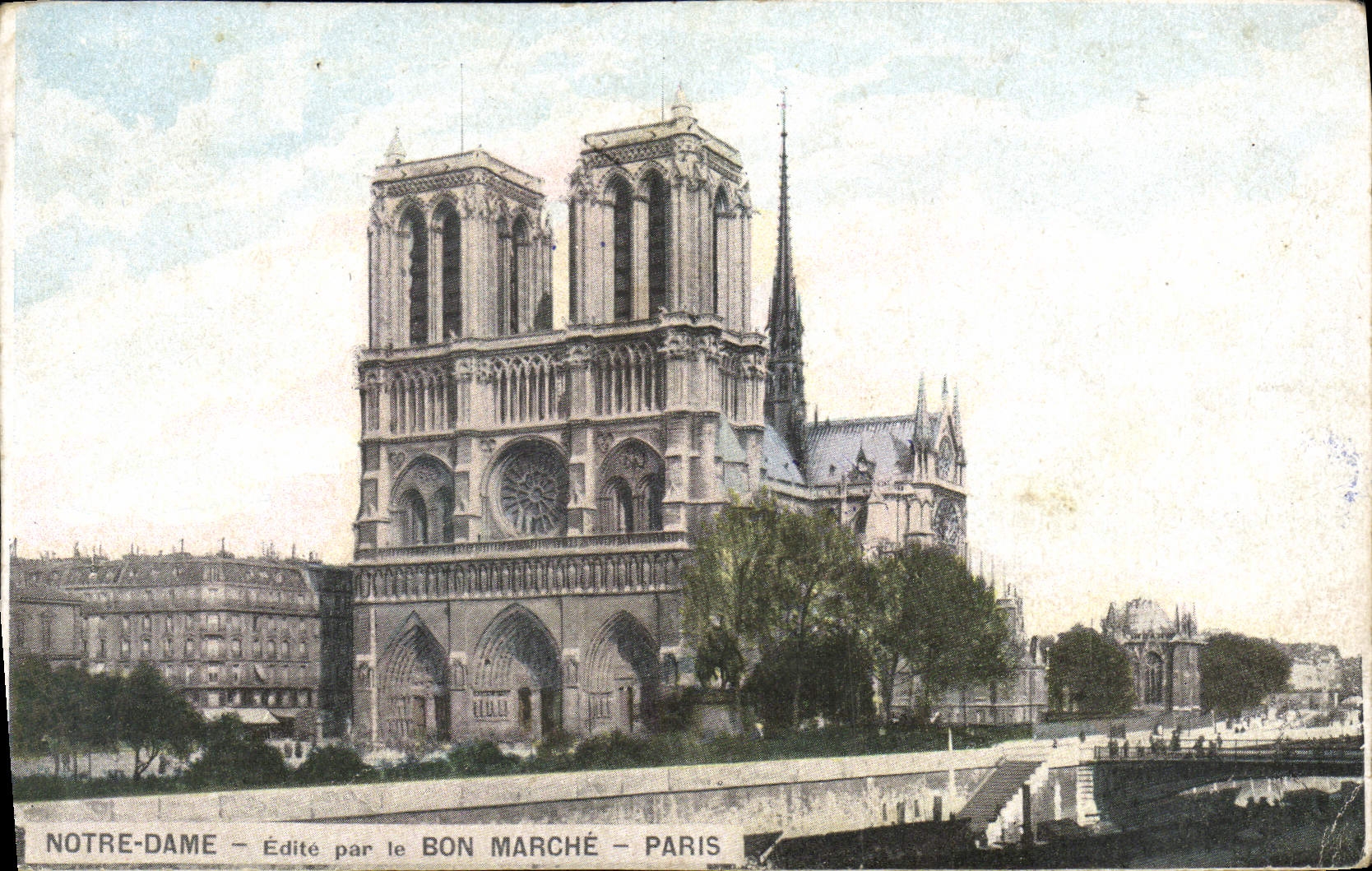 CPA Notre Dame Edite Par Le Bon Marche Paris