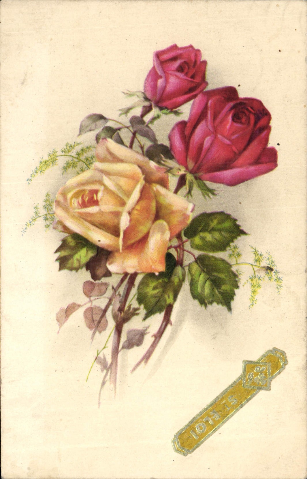 CPA Fantaisie Fleurs 