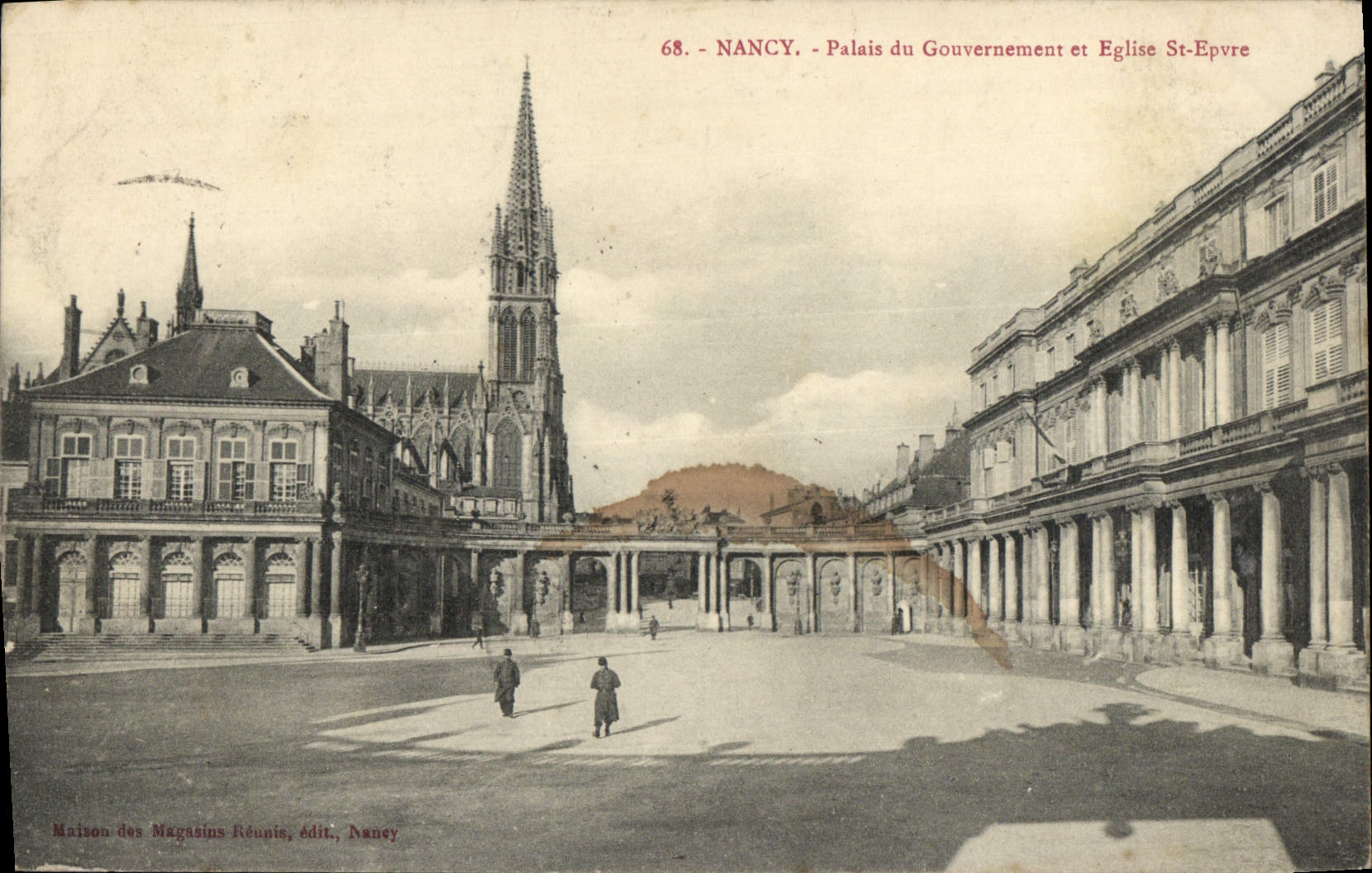 CPA Nancy Palais du Gouvernement et Eglise St-Epvre