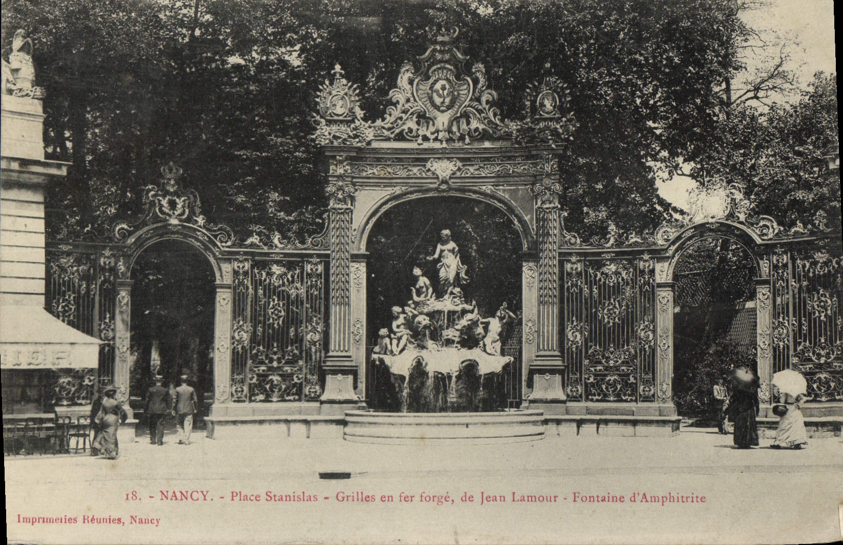 CPA Nancy Place Stanislas Grilles en for forge de Jean Lamour