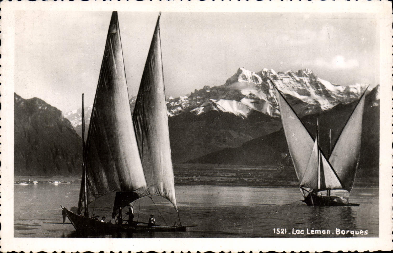 CPM Lac Leman Barques Bateaux 