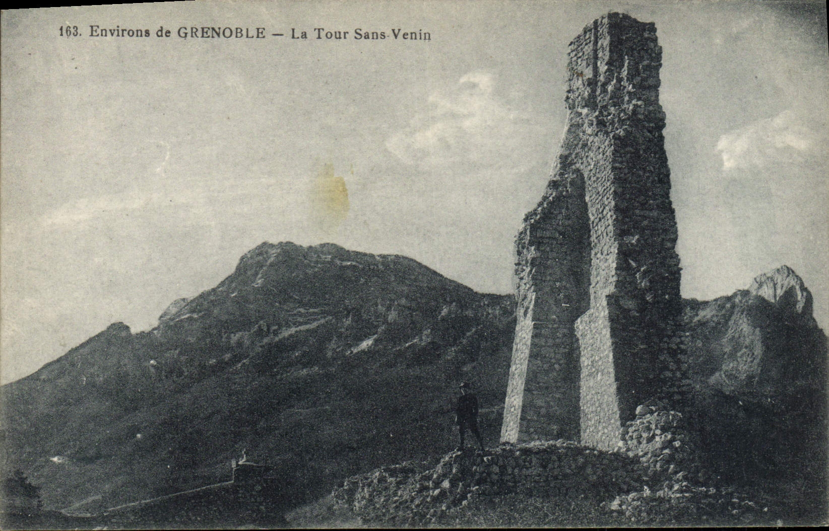 VINTAGE POSTCARD Surroundings of Grenoble the Tower Without Venom