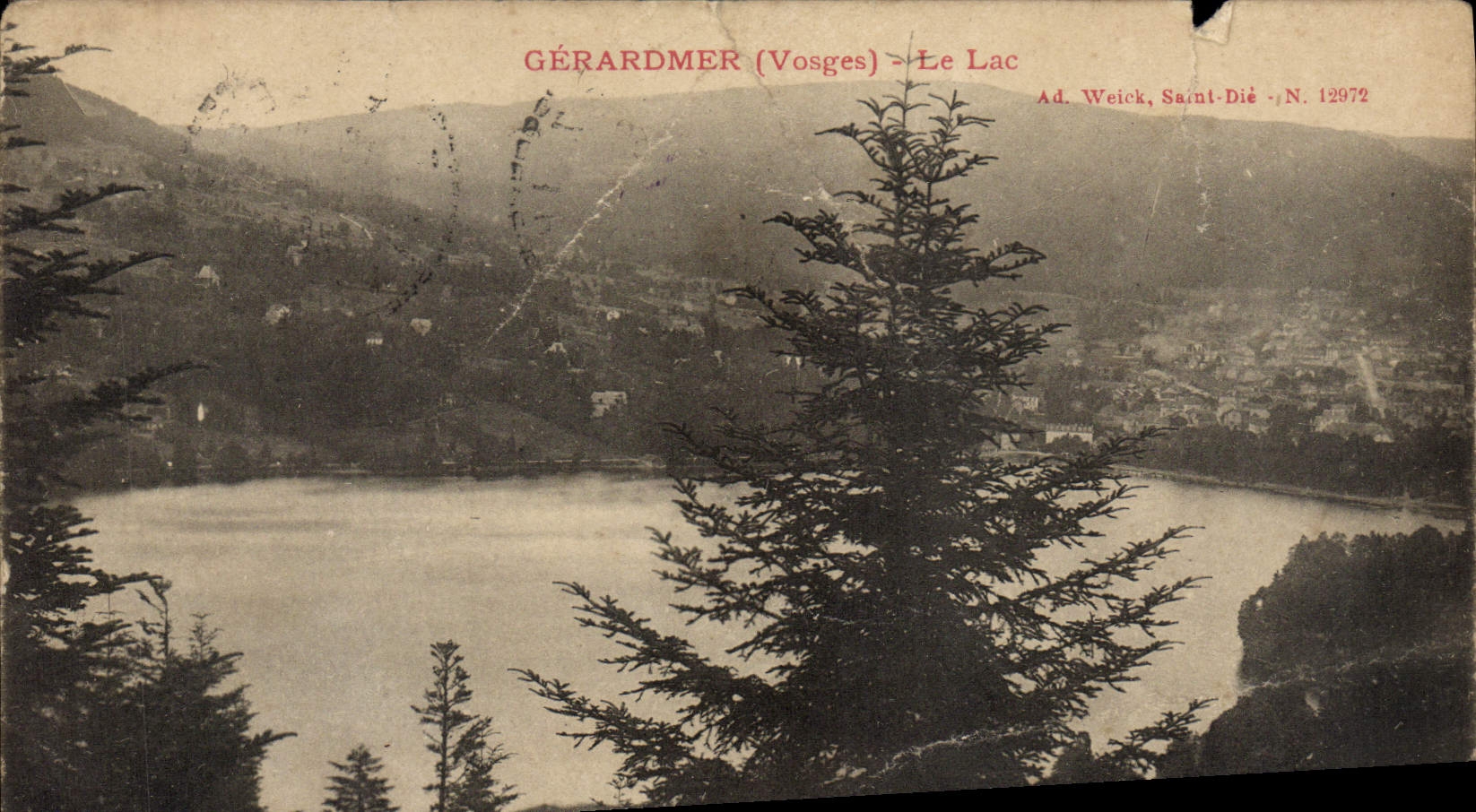 VINTAGE POSTCARD Gerardmer the Lake