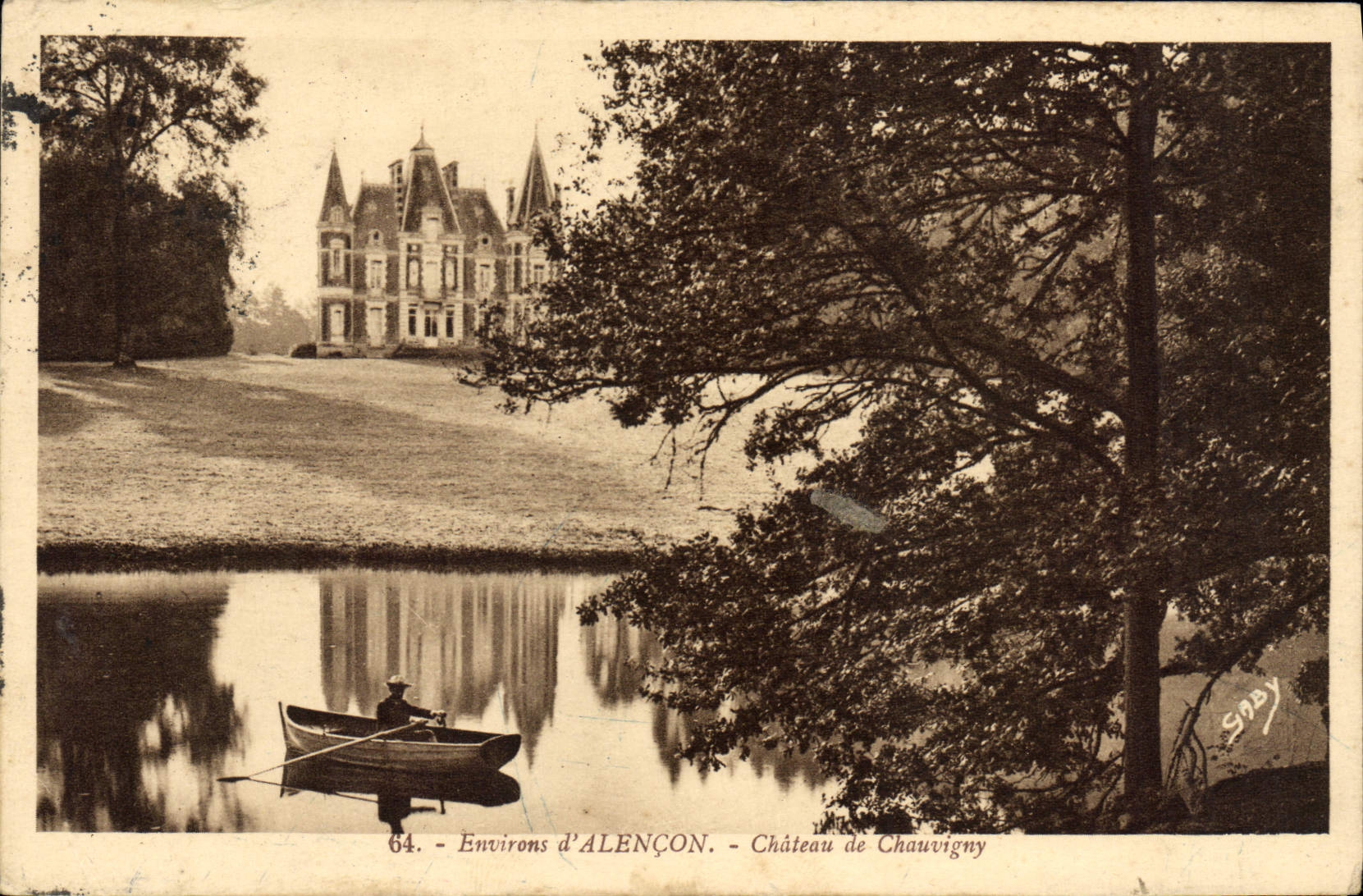 CPA Environs d'Alencon Chateau De Chauvigny