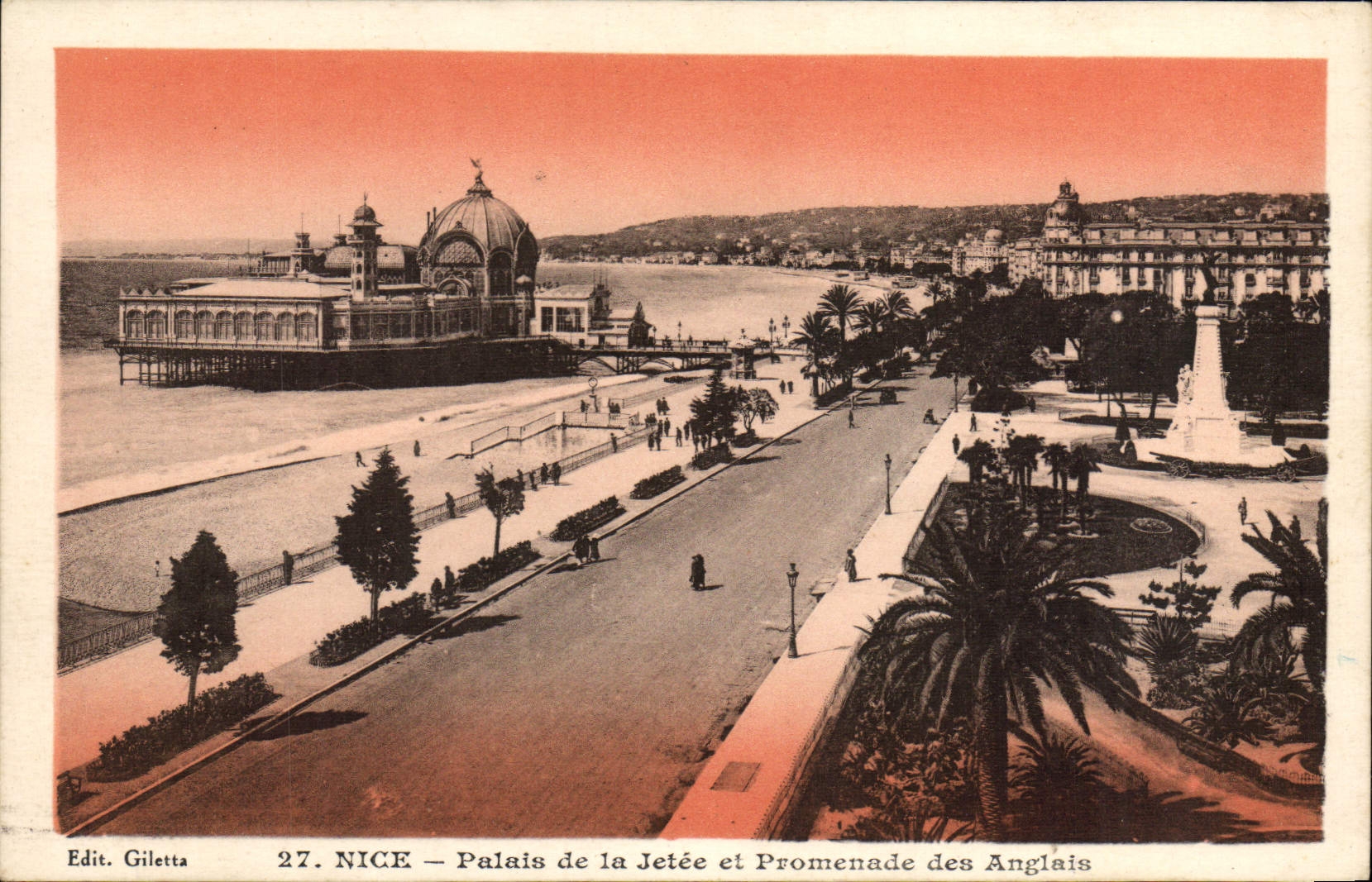 CPA Nice Palais De La Jetee Et Promenade Des Anglais