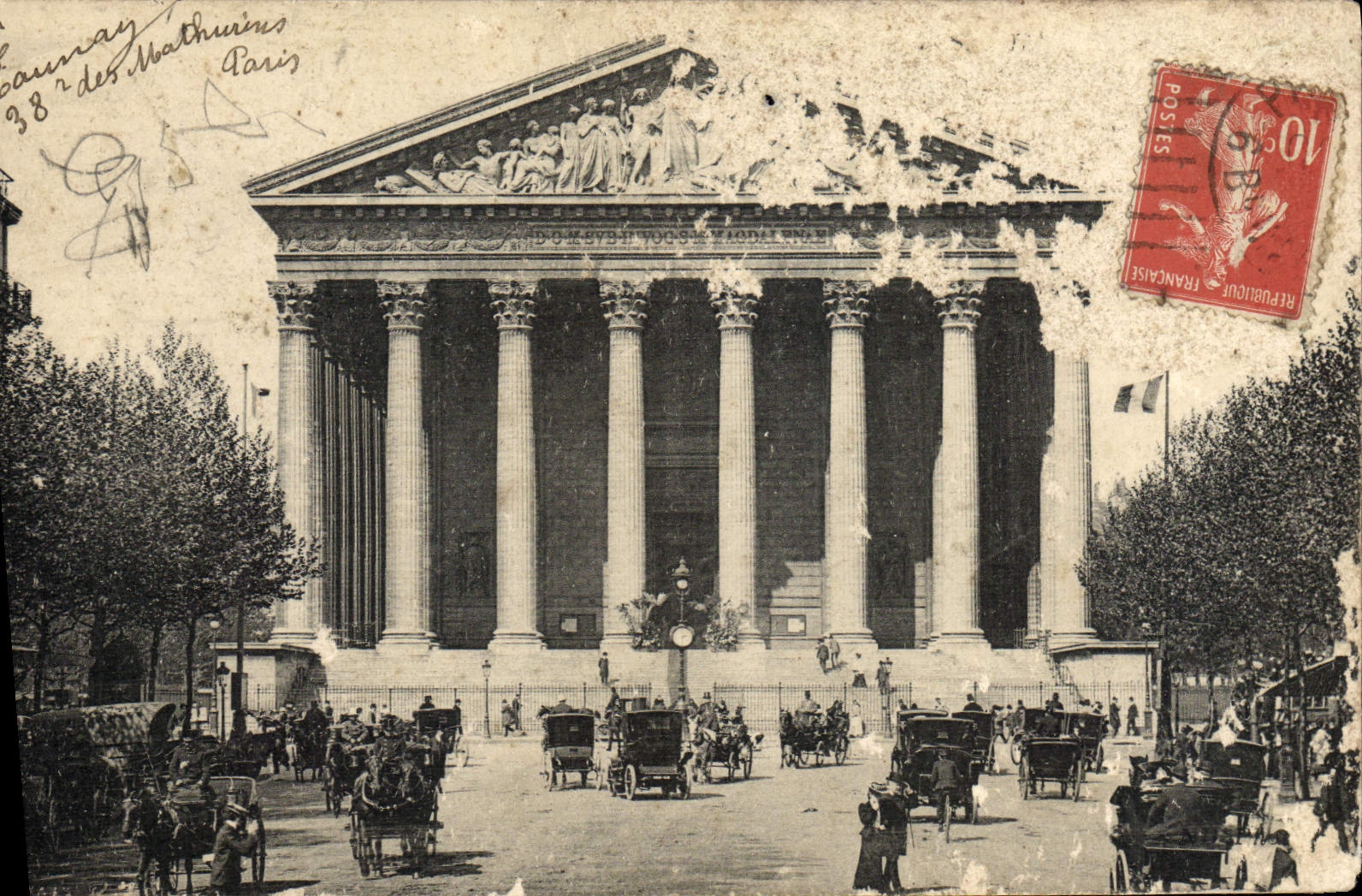 CPA Paris Eglise de la Madeleine