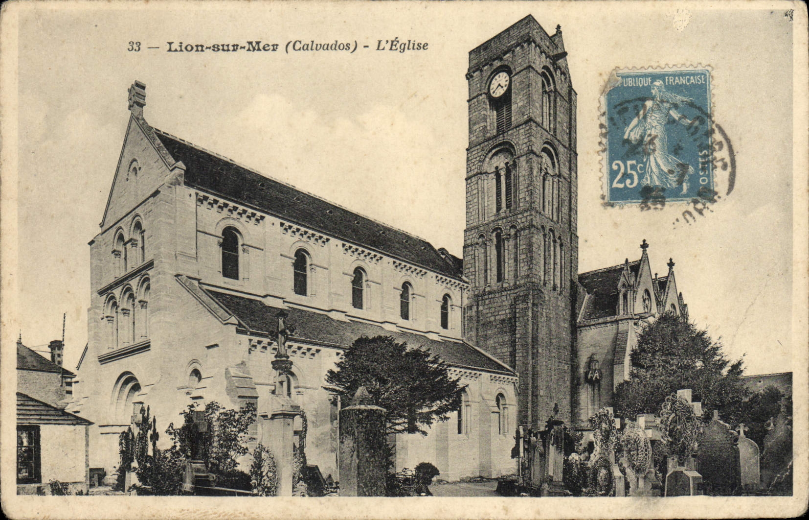 CPA Lion Sur Mer L'Eglise