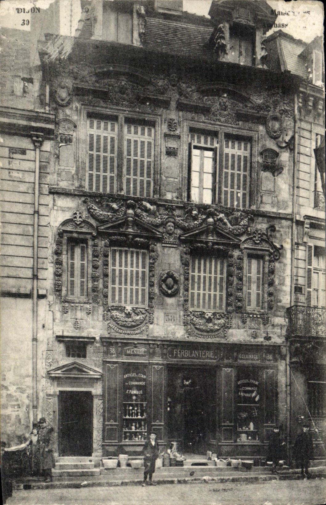 VINTAGE POSTCARD Dijon