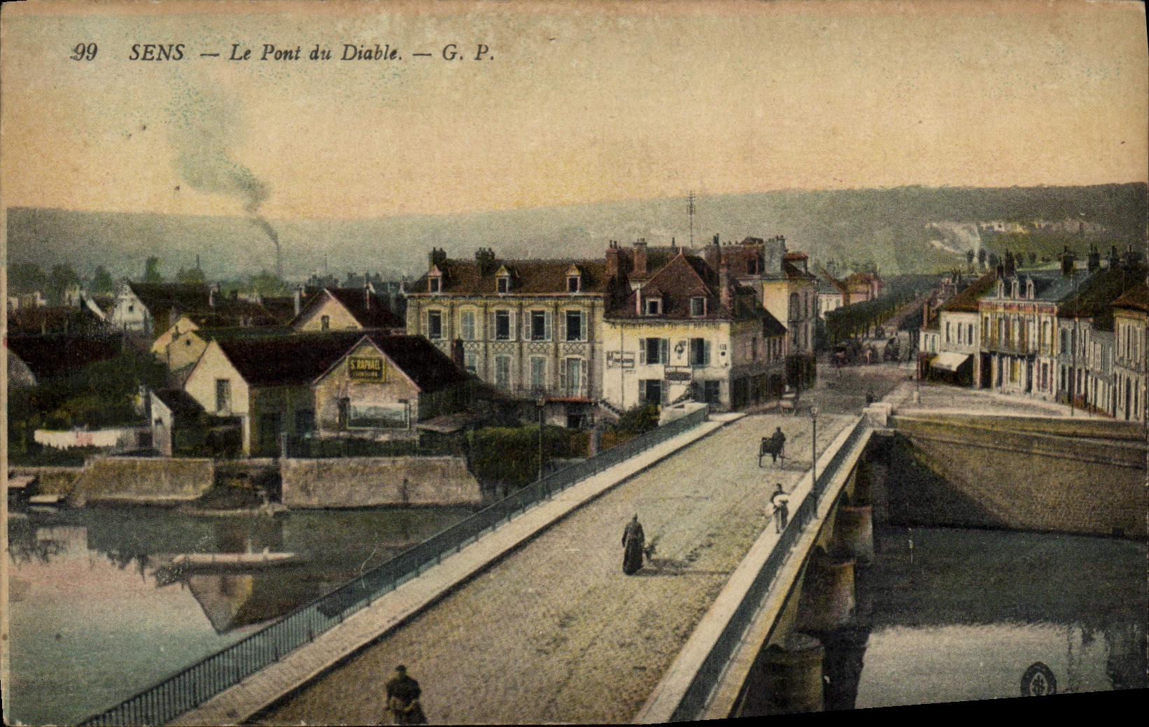CPA Sens Le Pont Du Diable