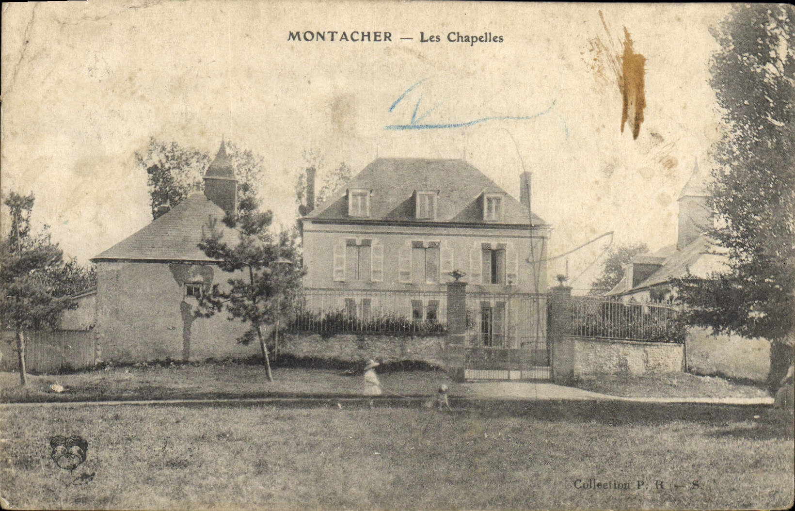 VINTAGE POSTCARD Montacher Vaults