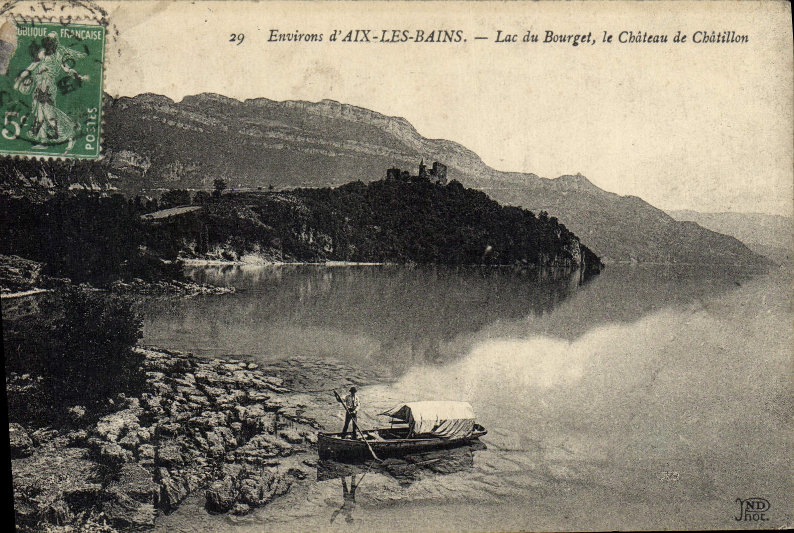 CPA Environs D'Aix Les Bains Lac Du Bourget Le Chateau De Chatillon