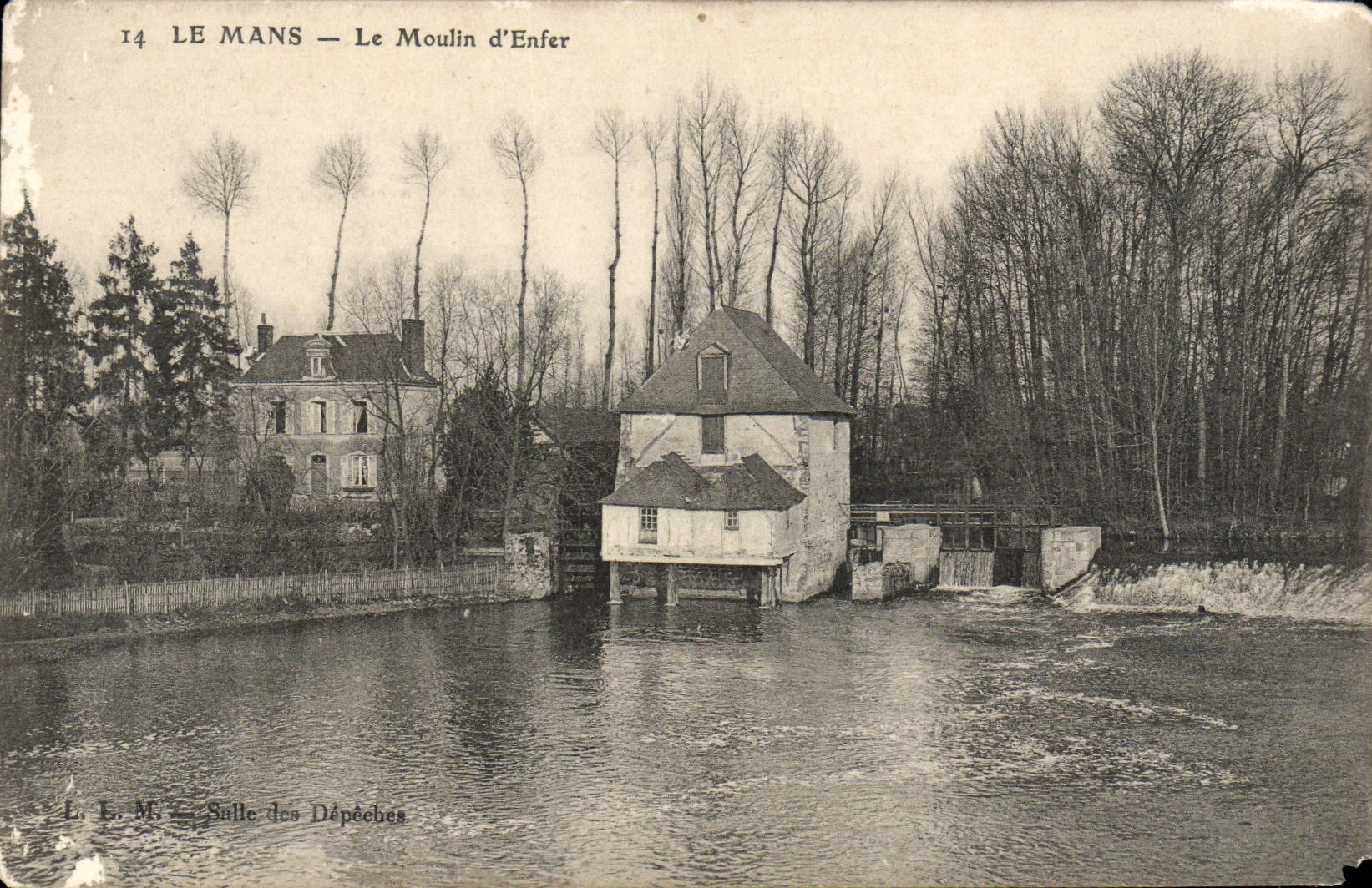 VINTAGE POSTCARD Mans the Mill of Hell