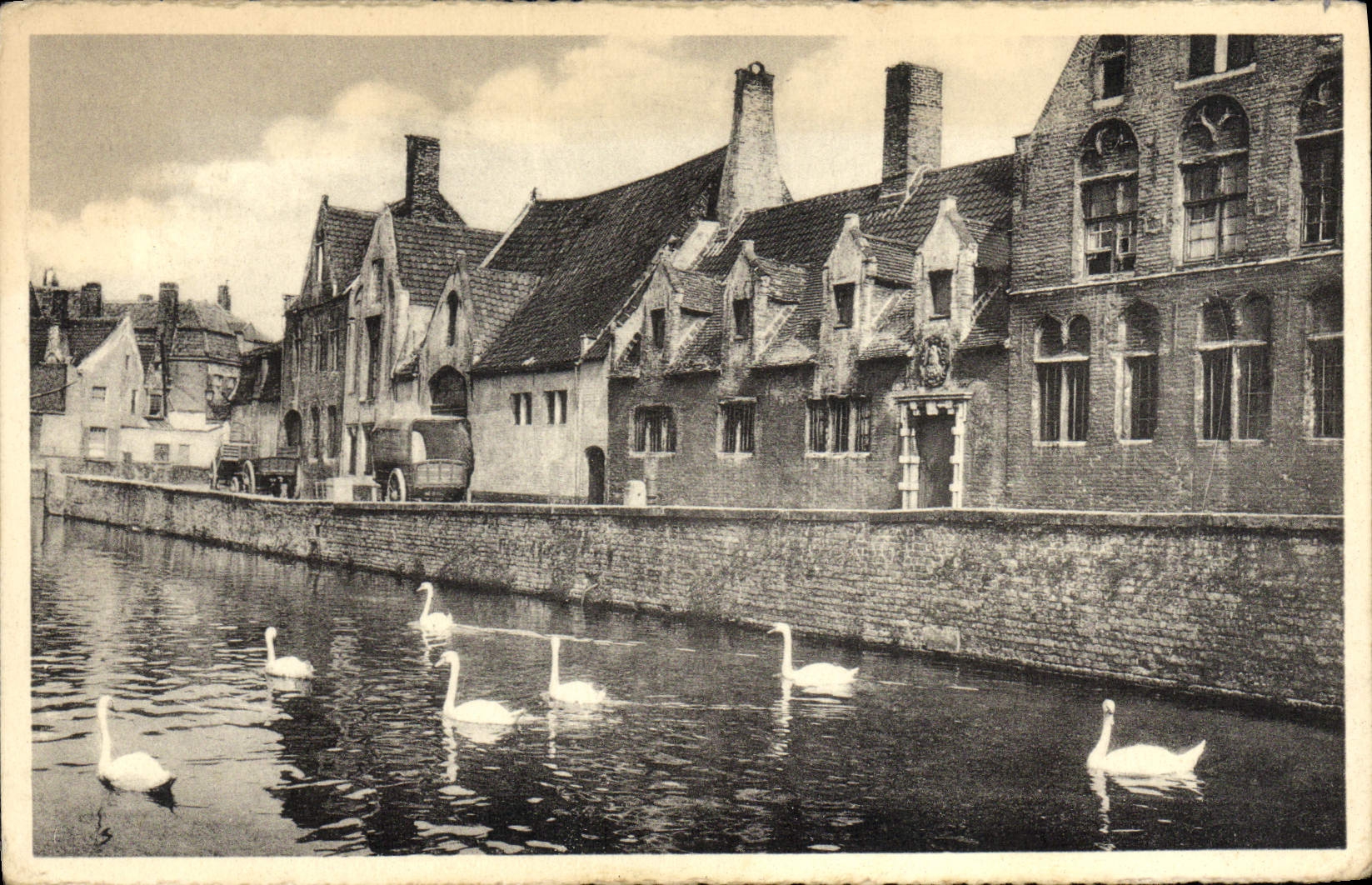 CPA Bruges Quai Vert Maison Du Pelican