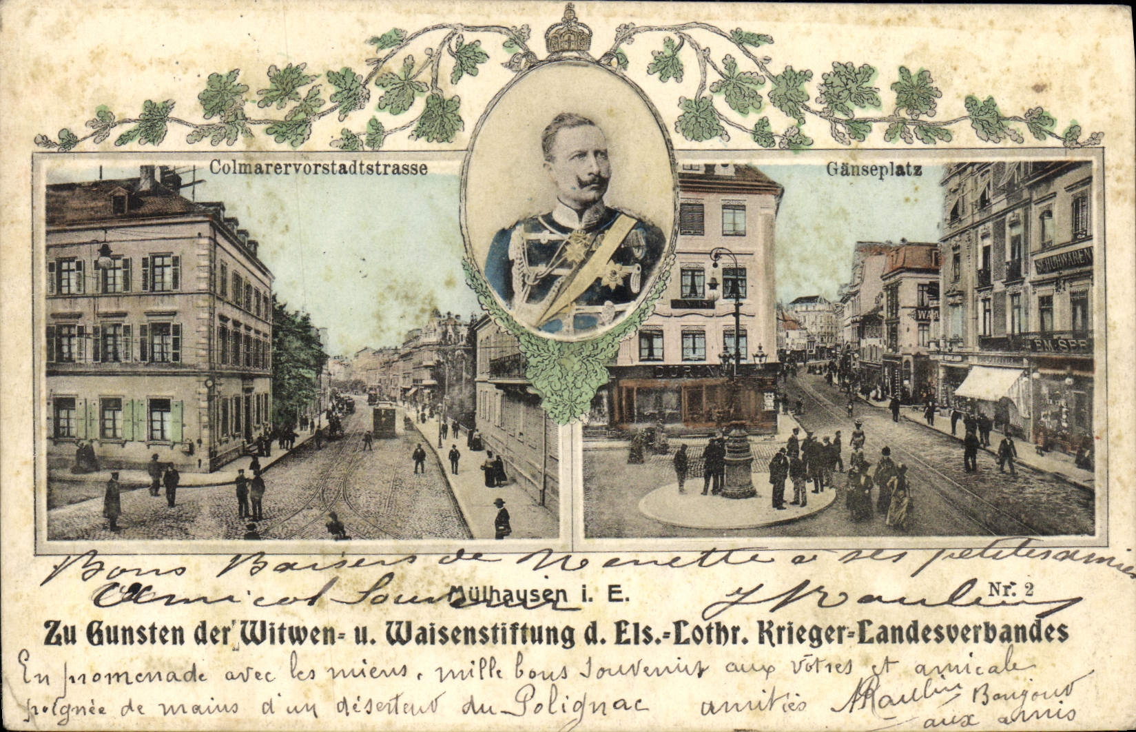 VINTAGE POSTCARD Mulhusen