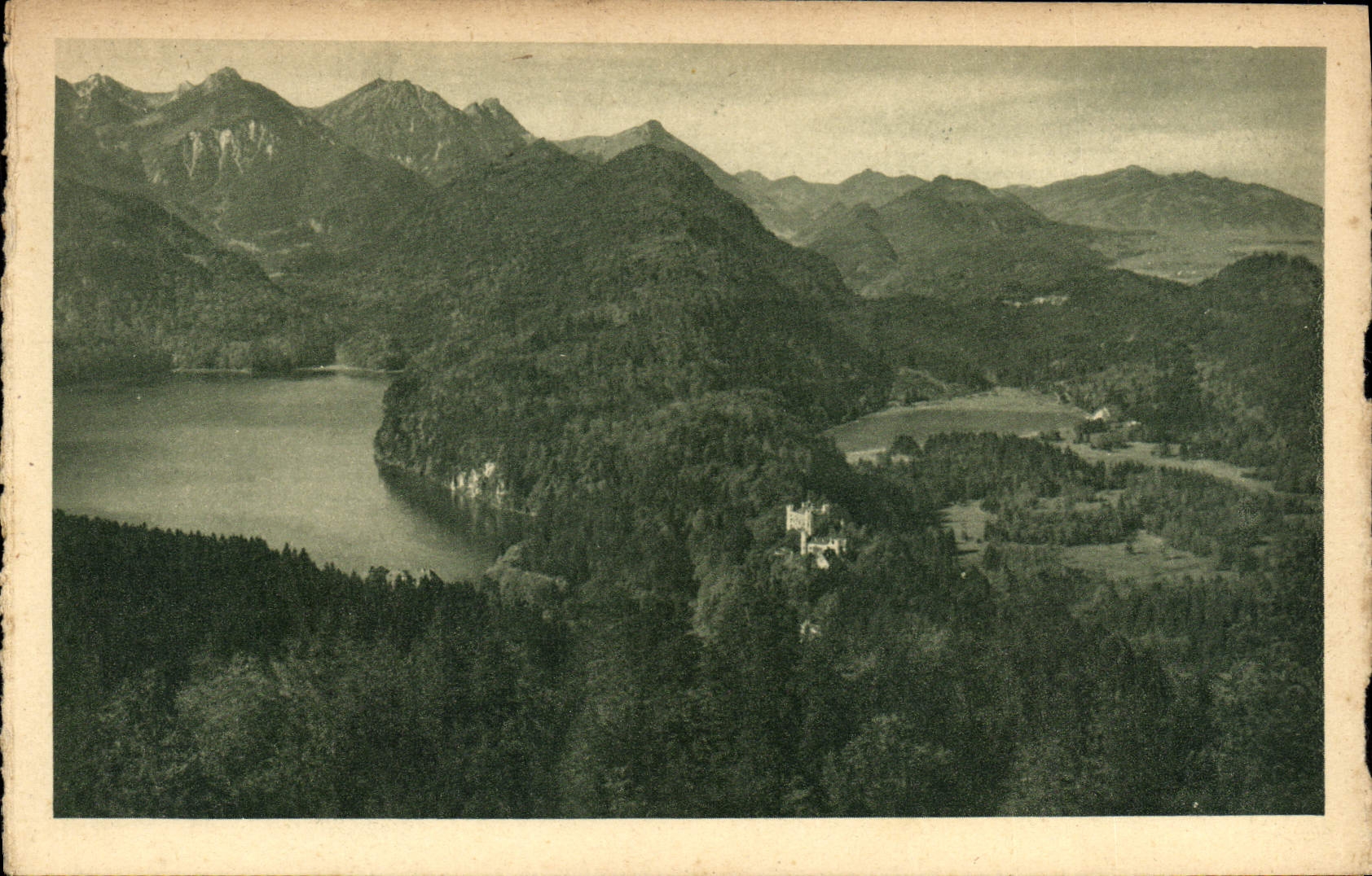VINTAGE POSTCARD Schloss Hohenschwangau Von Der Jugend