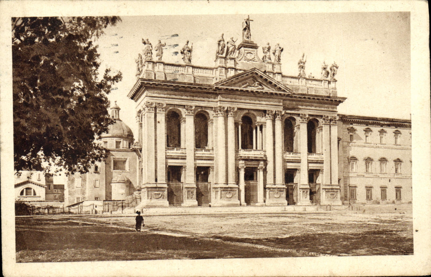 Basílica S Juan de Roma de la POSTAL de la VENDIMIA en Laterano