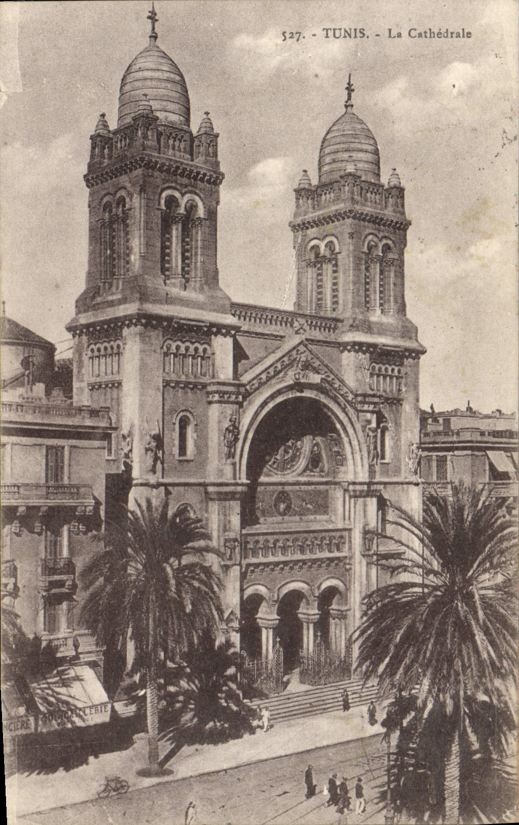 POSTAL Túnez de la VENDIMIA la catedral