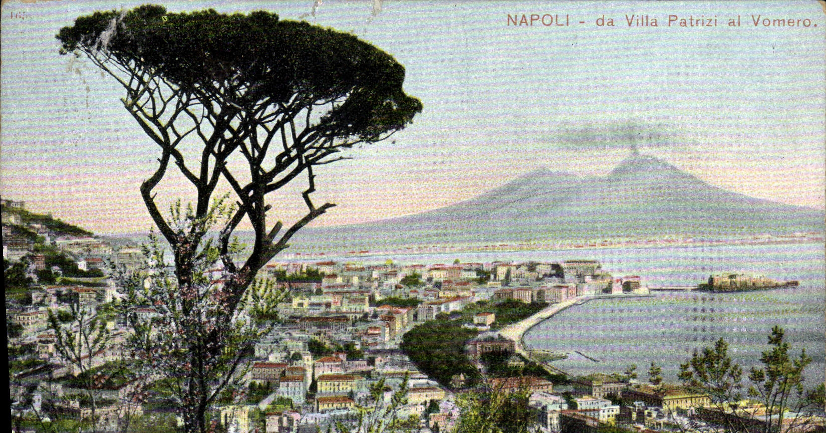 VINTAGE POSTCARD Napoli Da Villa Patrizi Al Vomero